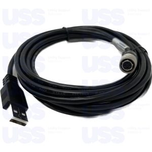 USB-A Cable (Hirose 4-pin Female) 10ft - Compatible with Itron Mobile Collector (CBA-018-003)