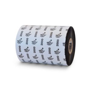 02000BK10645 - Zebra 4.16" x 1,476' 2000 Wax Ribbon (Case)
