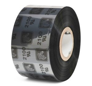 02100BK04045 - Zebra 1.57" x 1,476' 2100 Wax Ribbon (Case)