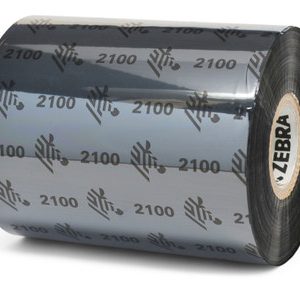 02100BK08005 - Zebra 3.45" x 164' 2100 Wax Ribbon (Each)