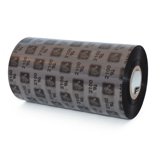 02100BK15690 - Zebra 6.16" x 2,955' 2100 Wax Ribbon (Case)