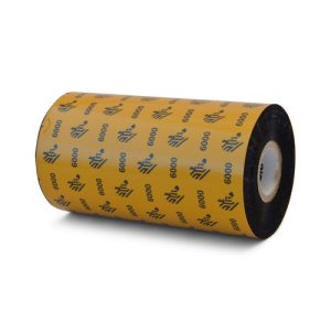 06000BK13145 - Zebra 5.16" x 1,476' 6000 Wax Ribbon (Case)