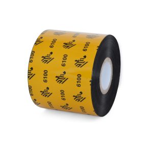06100BK06045 - Zebra 2.36" x 1,476' 6100 Wax/Resin Ribbon (Case)