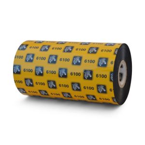 06100BK13145 - Zebra 5.16" x 1,476' 6100 Wax/Resin Ribbon (Case)