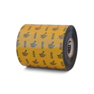 06200BK08345-EA - Zebra 3.27" x 1,476' 6200 Resin Ribbon (Roll)