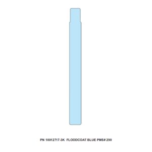 10012717-3K - Zebra 1" x 10" Z-Band Splash Wristband (Blue) (Case)