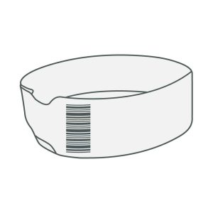 S10006999K - Zebra 1" x 7" Z-Band Direct Custom Label (Roll)