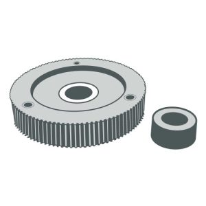 P1031365-076 - Zebra QLn220 Linered Platen Roller with Gear