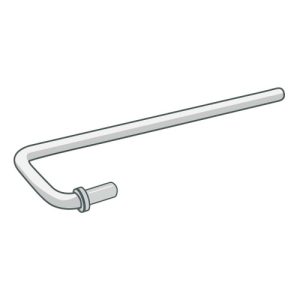 47062-2 - Zebra Media Rewind Take-Up J-Hook