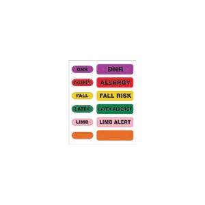 LB-ALERT-AZ - Zebra 2.5" x 3.5" Spot Alert All Wristband (Multi-Color) (Case)
