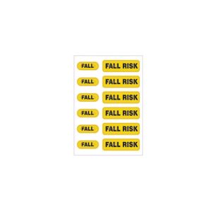 LB-ALERT-FALLRISK - Zebra 2.5" x 3.5" Spot Alert Fall Risk Wristband (Yellow) (Case)