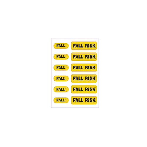 LB-ALERT-FALLRISK - Zebra 2.5" x 3.5" Spot Alert Fall Risk Wristband (Yellow) (Case)