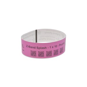 10012717-7K - Zebra 1" x 10" Z-Band Splash Wristband (Purple) (Case)