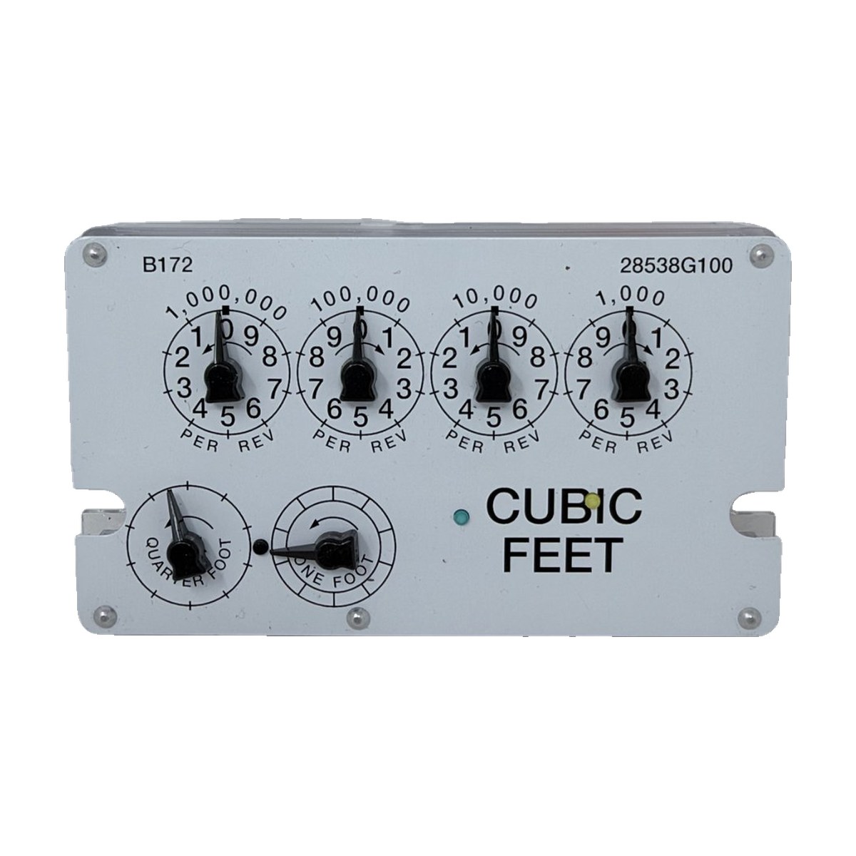 Non-Temp Comp, 1 FT Drive, Circular Read American Index Refurbished (for AC-250, AL-425, and AC-630 Meter) - Set to Zero - Compatible with 100G Index (28538G100)